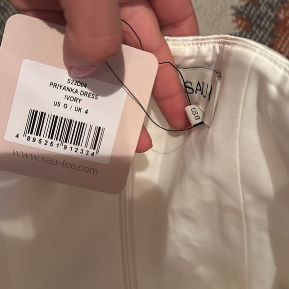 NWT SAU LEE Priyanka Dress in Ivory size 0 - Picture 7 of 7